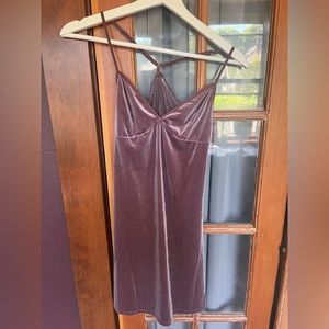 Light Purple Velvet Dress